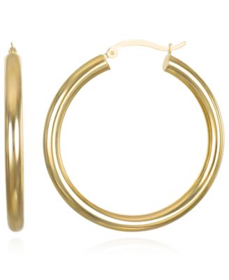 Hoop Earrings in 10k Yellow Gold Collection