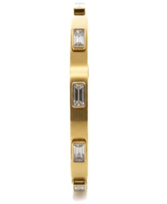 Aurora Gold-Tone Baguette Bangle Bracelet