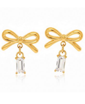 Colette Gold-Tone Bow Stud Earrings