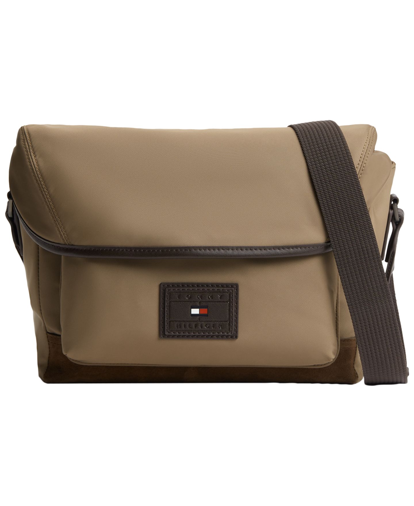 Мужская сумка Tommy Hilfiger Strap Heritage Satchel, цвет: Серо-бежевый — фото 1