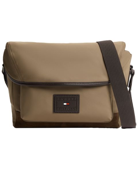 Мужская сумка Tommy Hilfiger Strap Heritage Satchel, цвет: Серо-бежевый