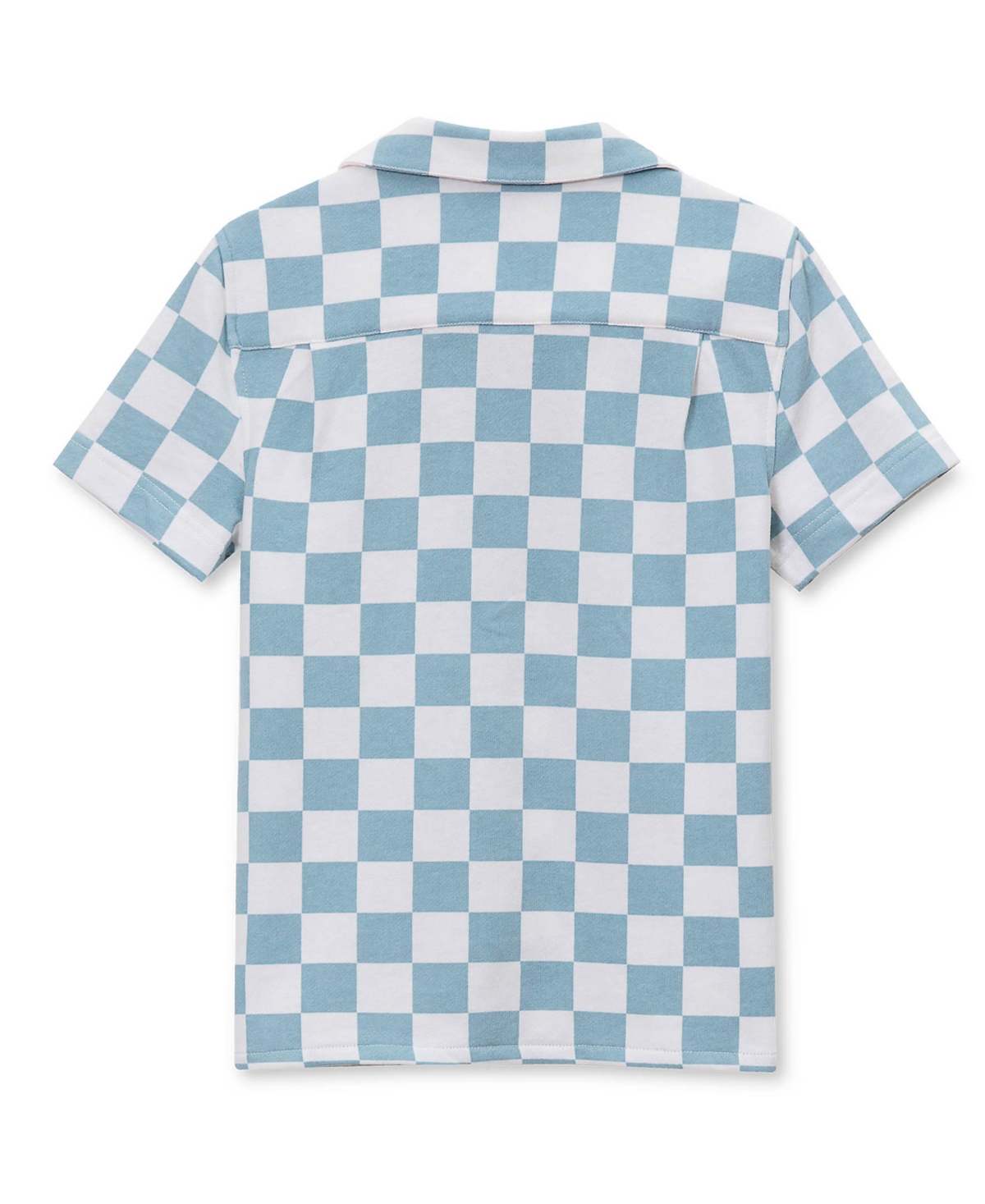 Lands' End Boys Short Sleeve Slub Camp Shirt