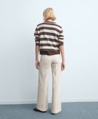 Women's Pockets Wide-Leg Jeans