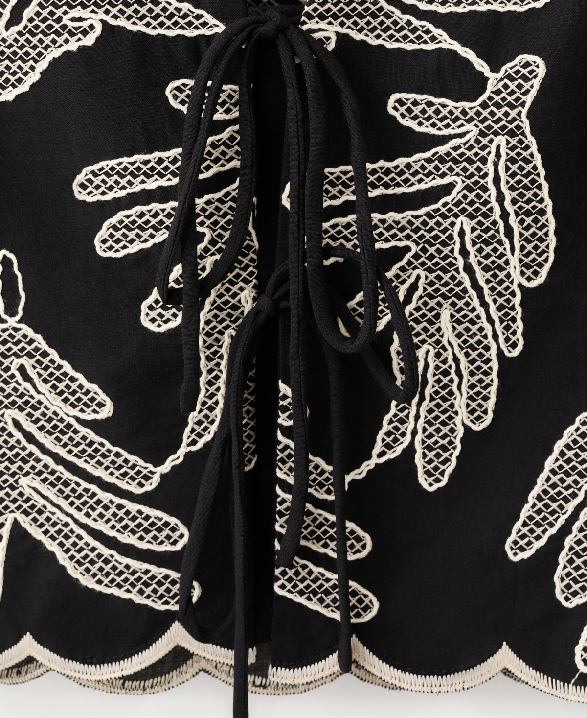 Mango Women's Bows Embroidered Vest