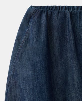 Women's Stitched Hem Denim Skirts