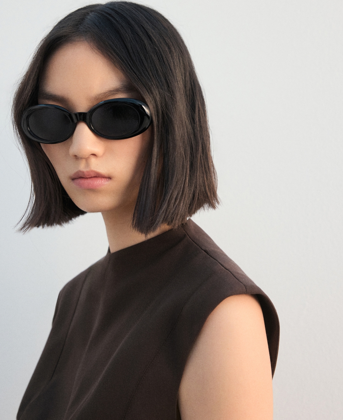 Mango Women's Wide Straps Fitted Top