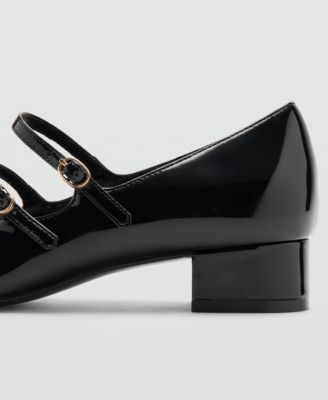 Women's Buckle Patent Leather Shoes