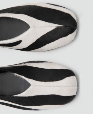 Women's Fur And Bracelet Strap Leather Shoes