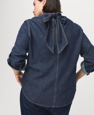 Women's Tie Detail Denim Shirt
