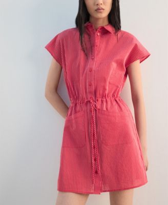 Women's Striped Shirt Dress