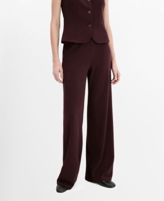 Women's Straight Low-Rise Suit Pants