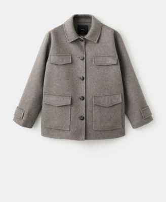 Women's Pockets Wool Jacket