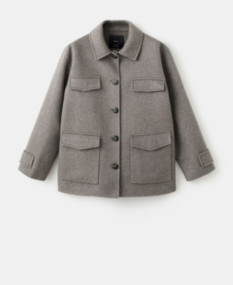 Женские куртки MANGO Pockets Wool Jacket
