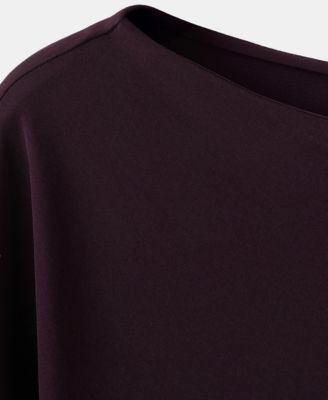 Women's Boat-Neck Ruched Dress