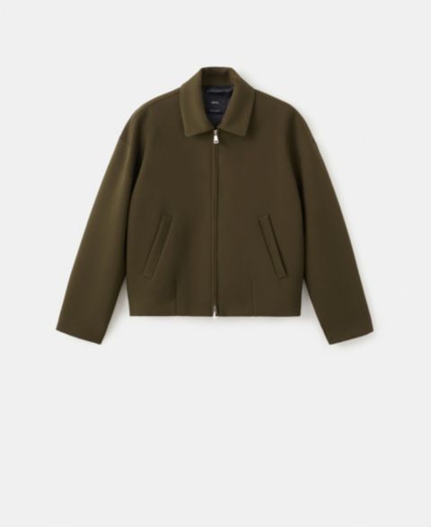 Женские куртки MANGO Women's Shirt Collar Bomber Jacket