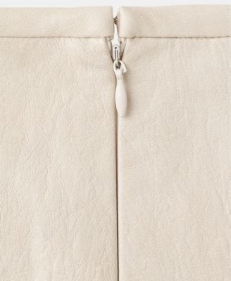 Women's Faux-Leather Godet Skirts