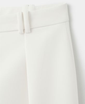 Women's Wide-Leg Mid-Rise Pleated Pants
