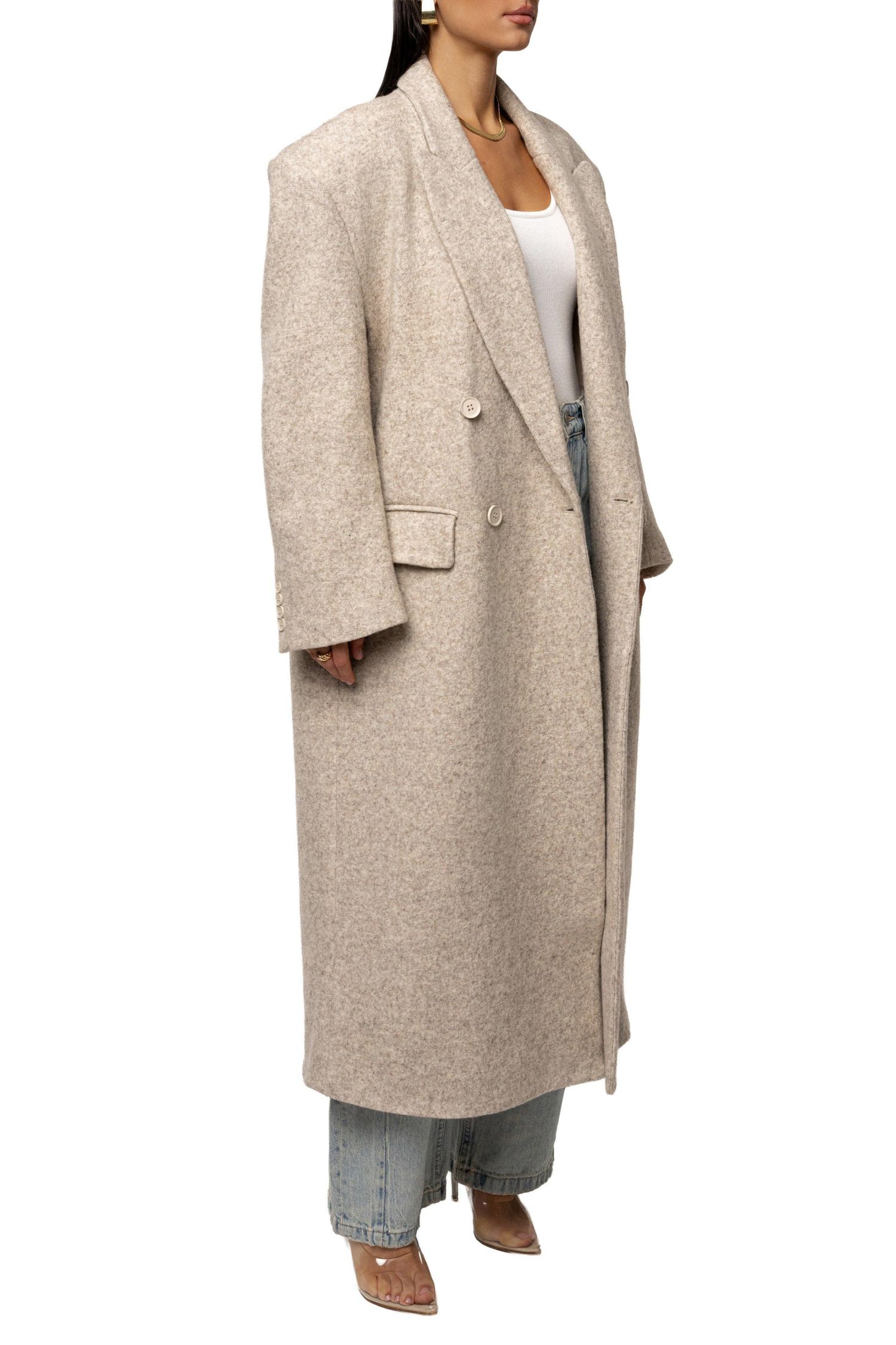 Women's Oversize Double-Breasted Coat