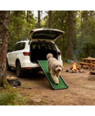 Foldable Dog Car Ramp | Lightweight & Portable Pet Access Ramp,Green