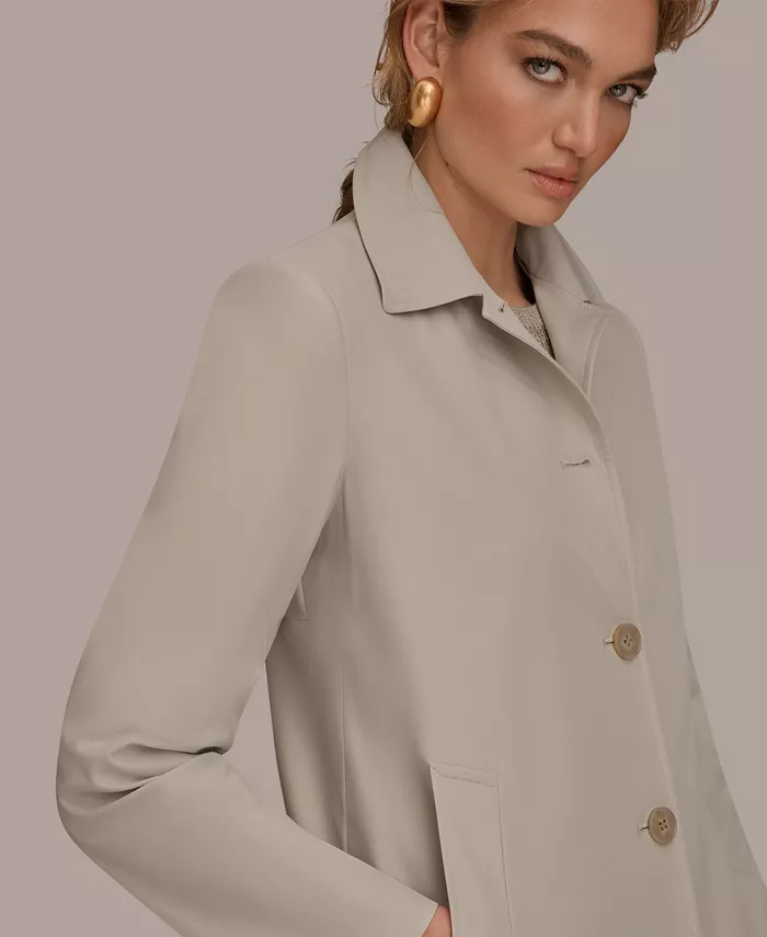 Women's Balmacaan Shirt Collar Coat - thumbnail 4