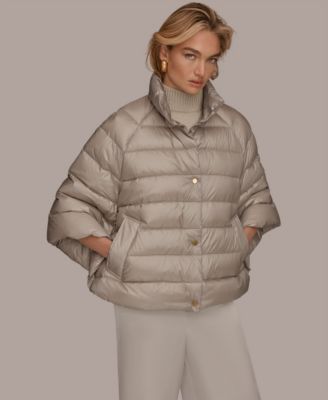 Women's Stand-Collar Down Puffer Cape