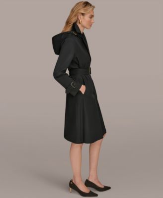Women's Single Breasted Belted Trench Coat