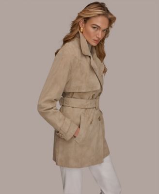 Women's Double Breasted Belted Trench Coat