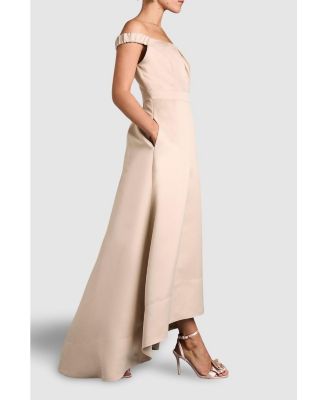 Women's Bardot Fit & Flare Hi-Low Maxi Dress