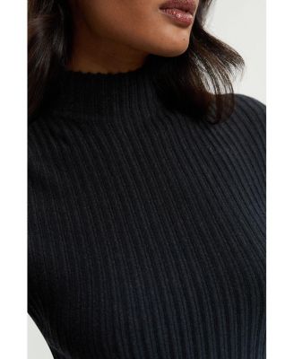 Women's Dip Dye Detail Knitted Maxi Dress