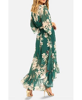 womens long green dress IROINNID Women's Deep V Neck Sleeve Long Dresses Pleated High Waist Slit Club Party Evening Maxi Product Details Chiffon A Line V Neck Floor Length Cleaning Instructions Wedtrend Women Dark Green Bridesmaid