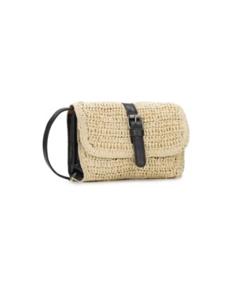 Torri Small Straw Crossbody Bag