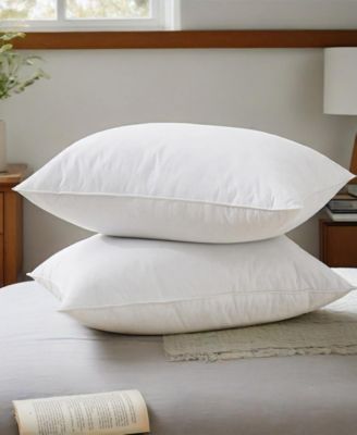 UNIKOME White Goose Feather & Down 2-Pack Pillows, Queen