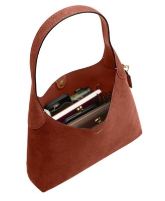 Brooklyn Large Suede Shoulder Bag 34