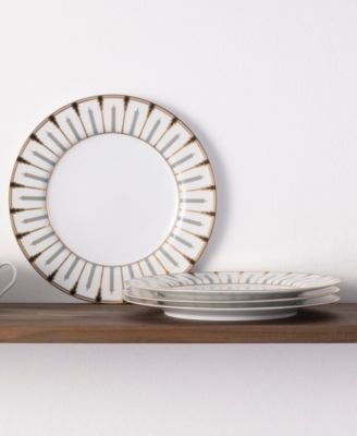 Empire Gold Dinner Plates, Set of 4