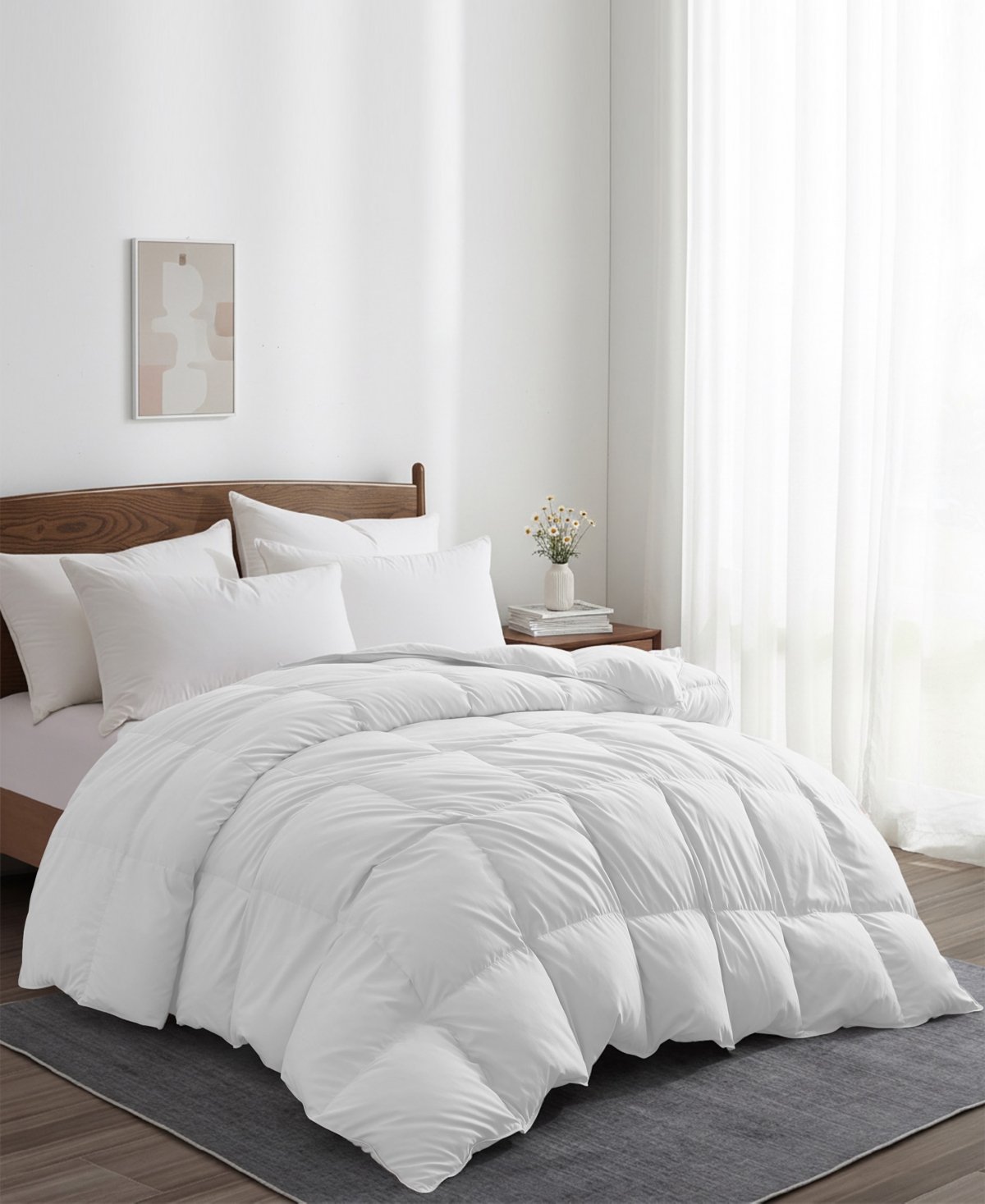 Unikome All Season 360 Thread Count Premium Down Feather Fiber Comforter