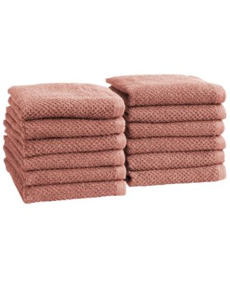 Cotton Textured 12-Piece Washcloth Set