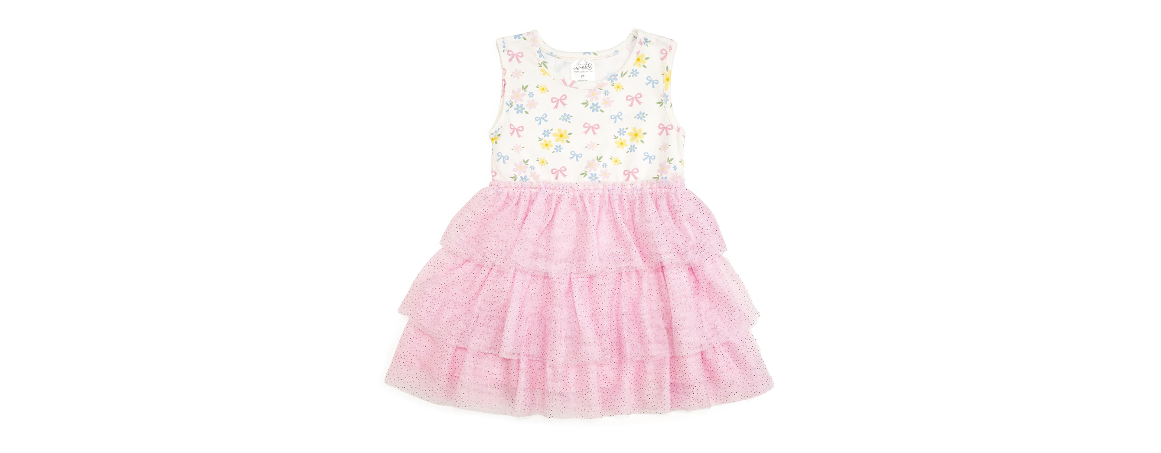 Sweet Wink Toddler Girls Floral Tank Tutu Dress