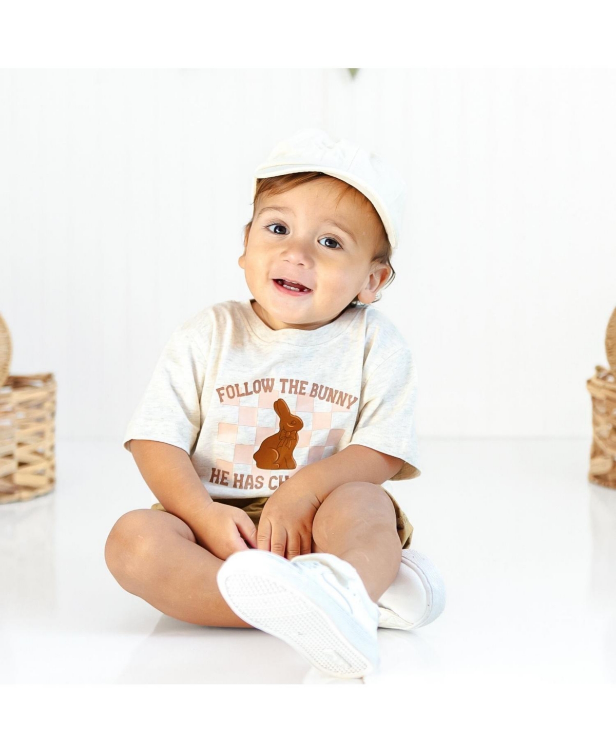 Sweet Wink Big Boys Lucky Easter Chocolate Bunny Short Sleeve T-Shirt