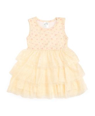 Baby Girls Lemon Floral Tank Tutu Dress