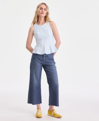 Women's Sleeveless Princess Seam Ponte Top