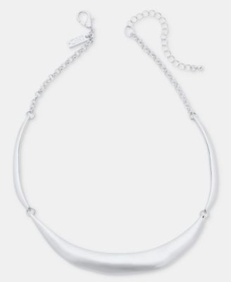 Sculptural Curve Collar Necklace, 16-1/2" + 3" extender