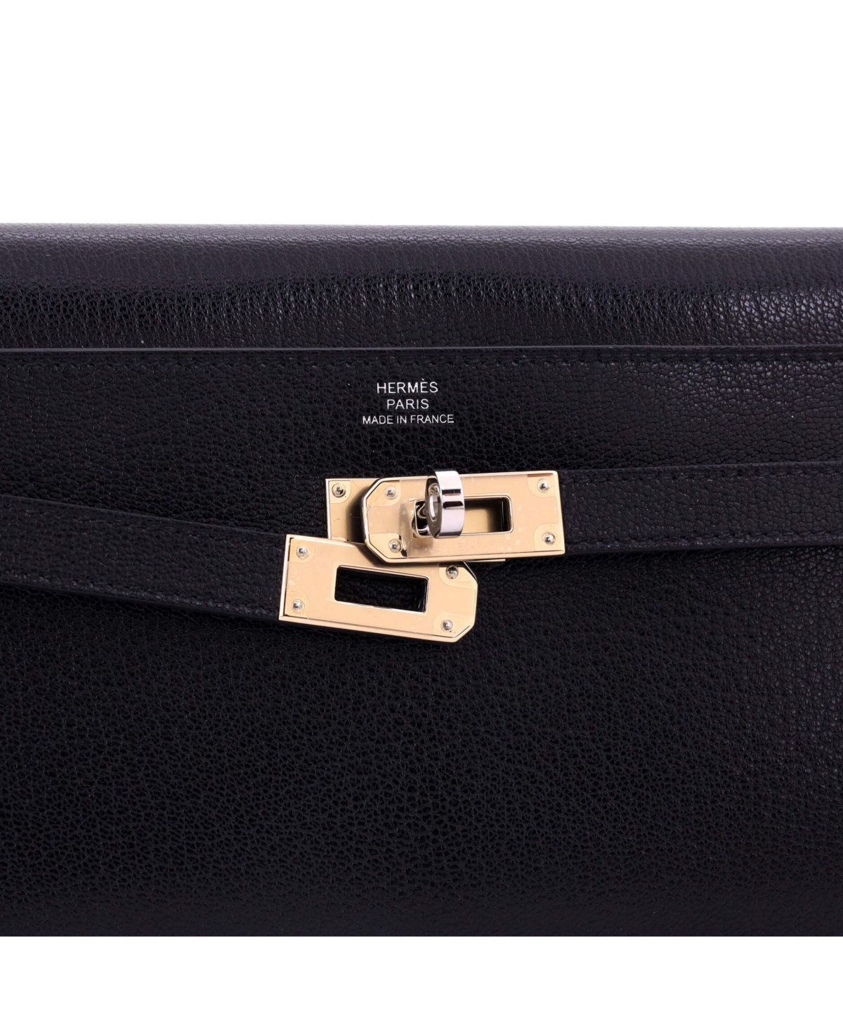 Pre-Owned HERMES Kelly To Go Wallet Chevre Chamkila