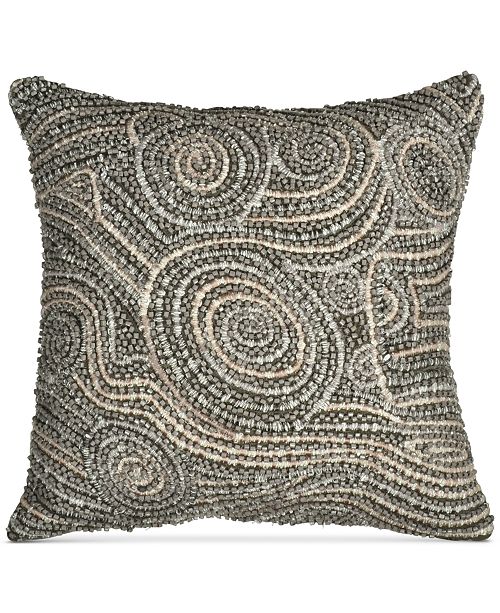 Donna Karan Home Fuse Beaded 12 X 12 Decorative Pillow Reviews