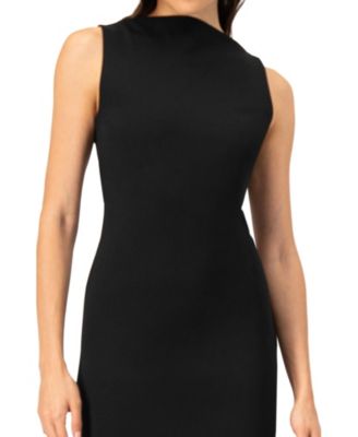 Women's Sleeveless Midi Dress with Side Slit