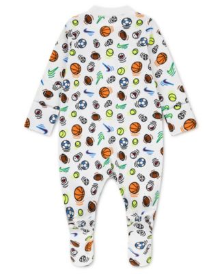 Baby Boys' Sportball Printed Footed Coverall