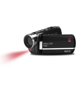 MN88NV Full HD 24MP 3" Touchscreen Night Vision Camcorder, microSD Card + Tripod + Card Reader