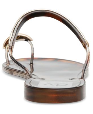 Women's Ivonna Embellished Toe Ring Jelly Flat Sandals