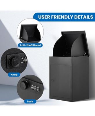 43.3" Package Delivery Boxes for Outside,Large Anti Theft Package Delivery Box with Lock