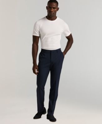Men's Slim-Fit Flat Front Dress Pants