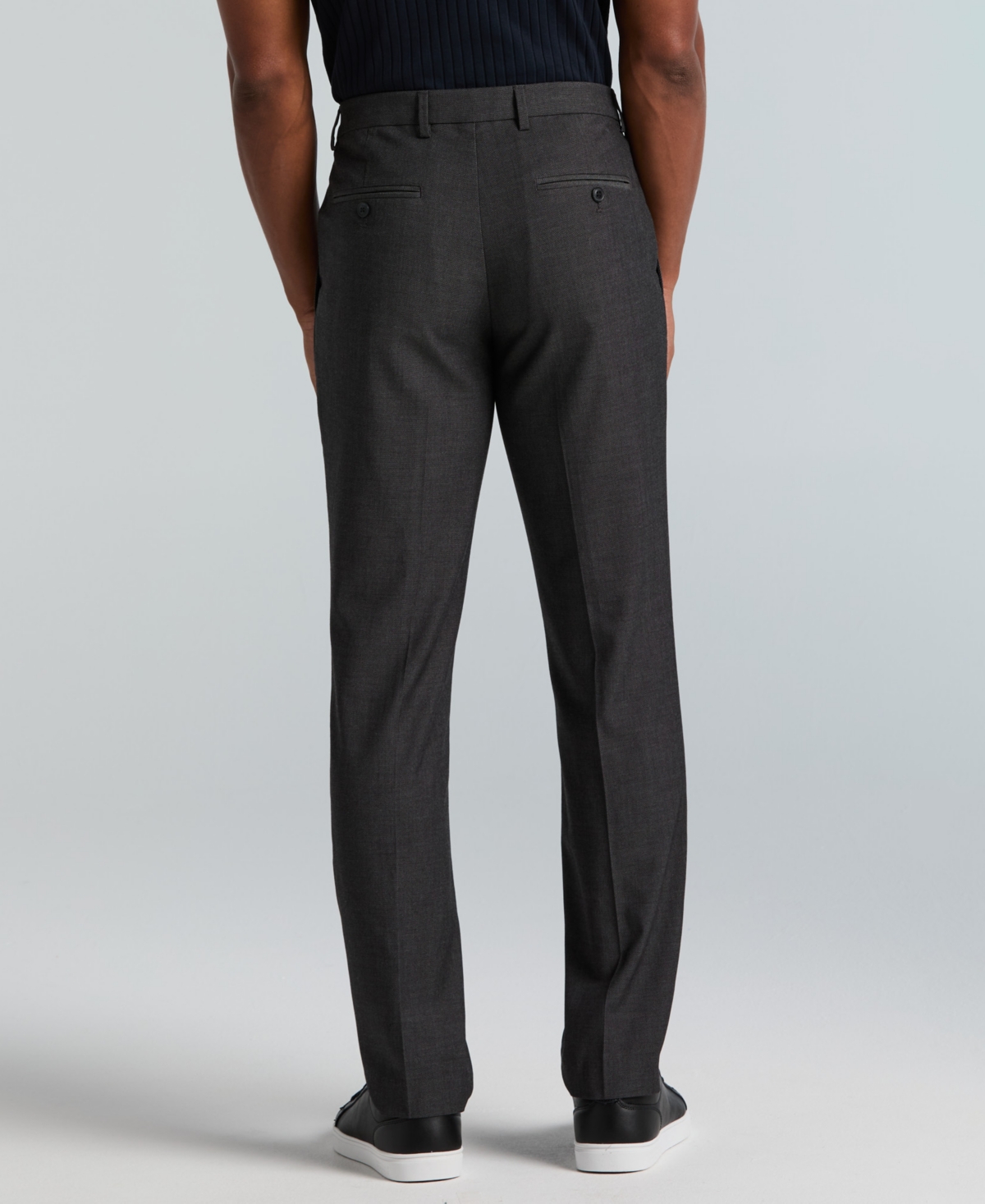 Perry Ellis Portfolio Men's Slim-Fit Flat Front Dress Pants